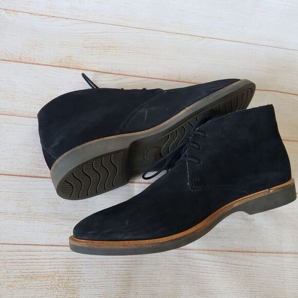 Clarks Atticus Limit Men\'s Black Nubuck Leather Lace Up Chukkas Boots Size 10M main image 6